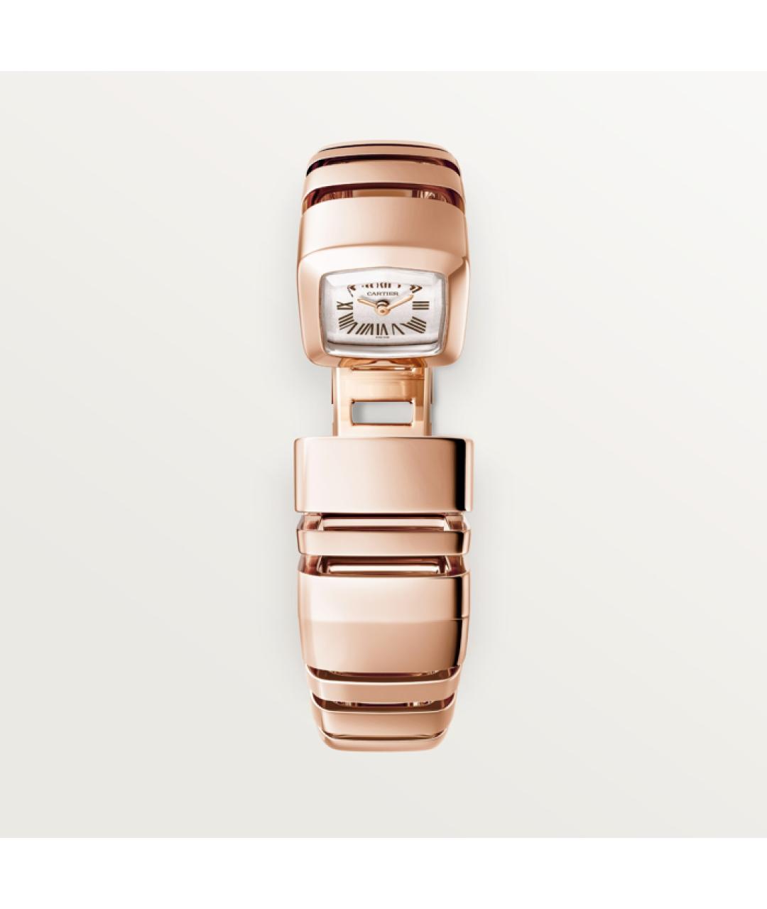 CARTIER Белые часы из розового золота, фото 8