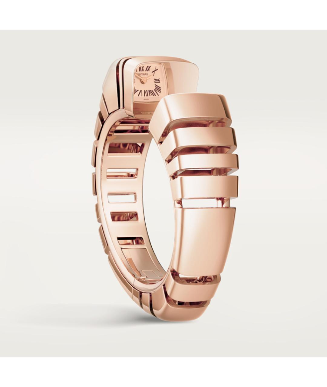 CARTIER Белые часы из розового золота, фото 4