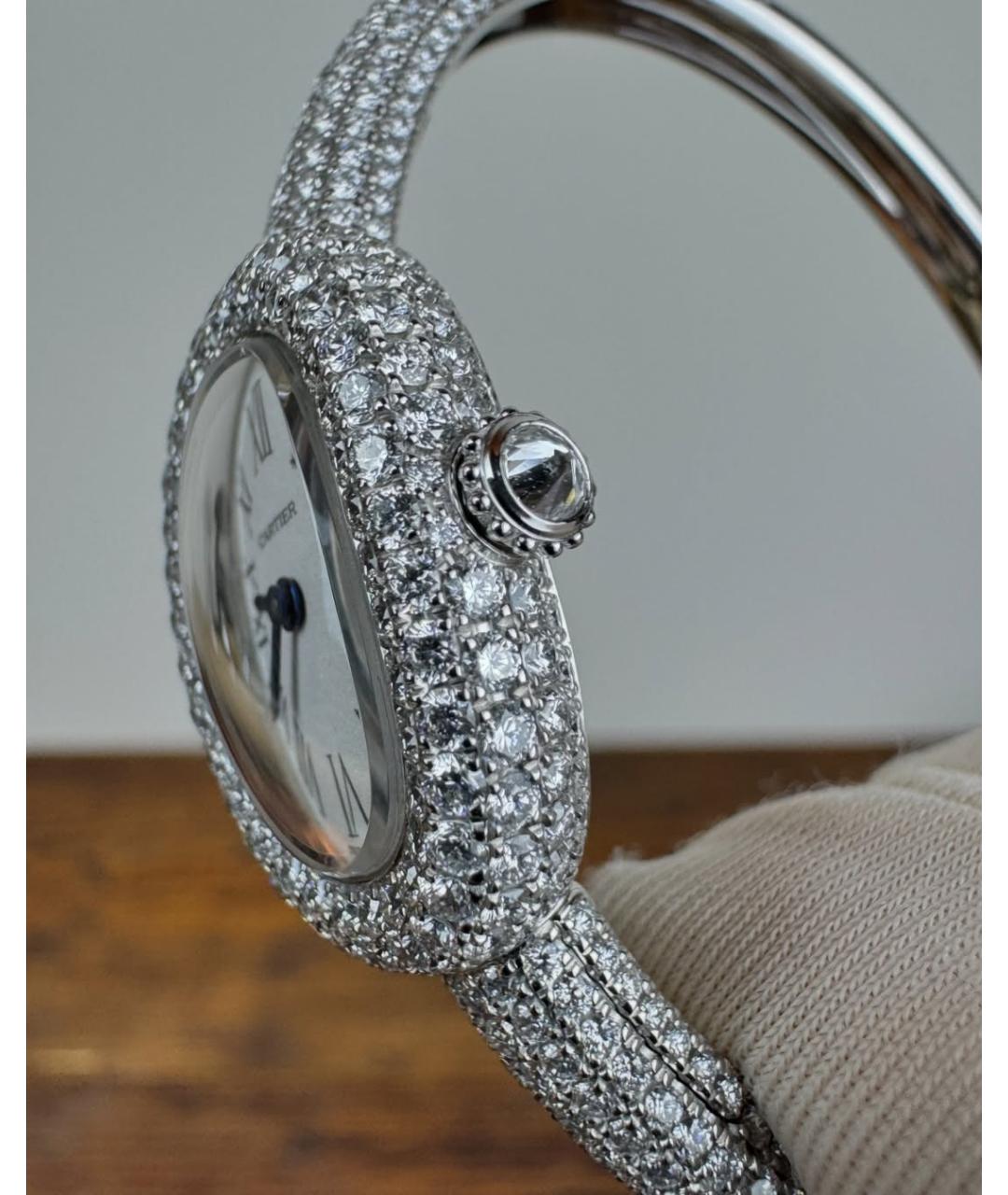 CARTIER Белые часы из белого золота, фото 6