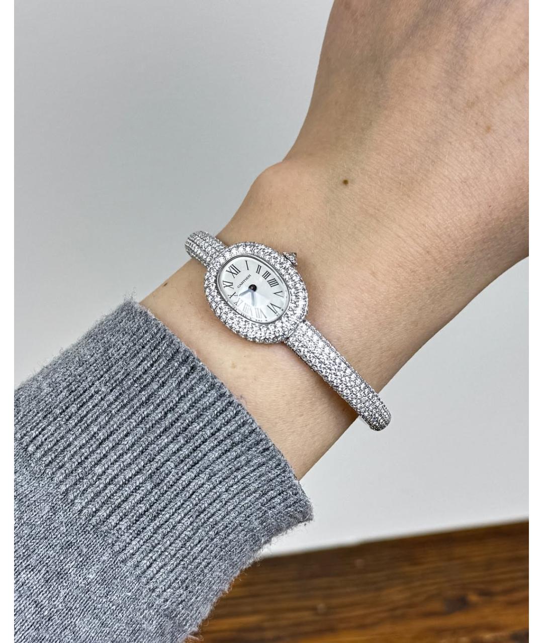 CARTIER Белые часы из белого золота, фото 7