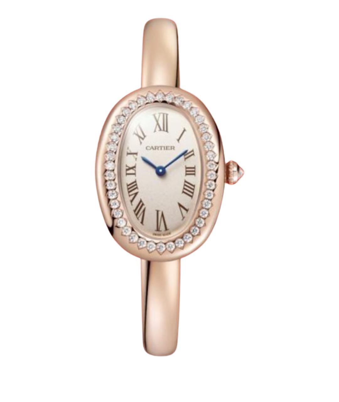 CARTIER Бежевые часы из розового золота, фото 1