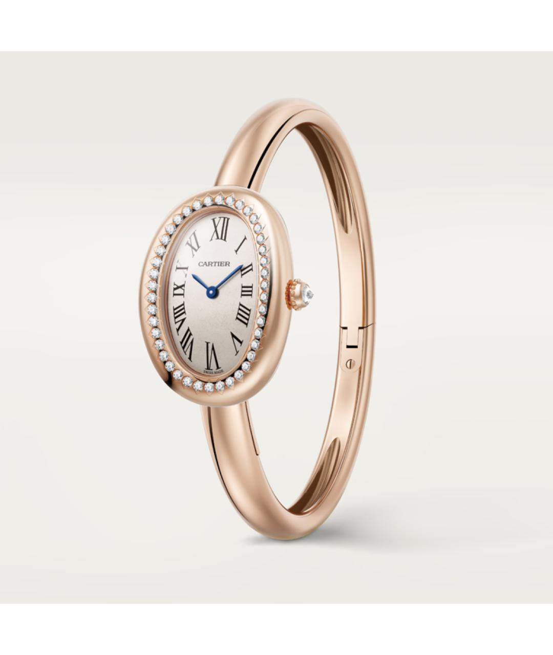 CARTIER Бежевые часы из розового золота, фото 3