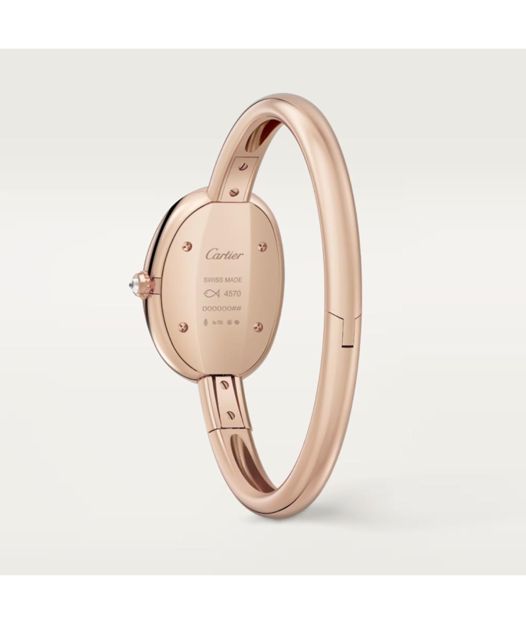 CARTIER Бежевые часы из розового золота, фото 4