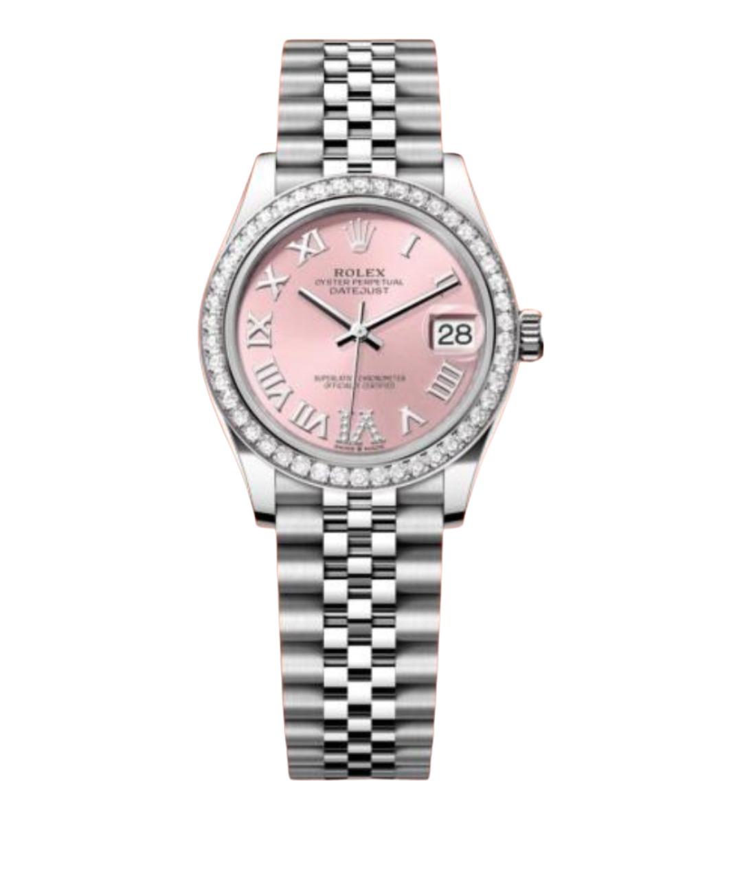 ROLEX Розовые часы из белого золота, фото 1