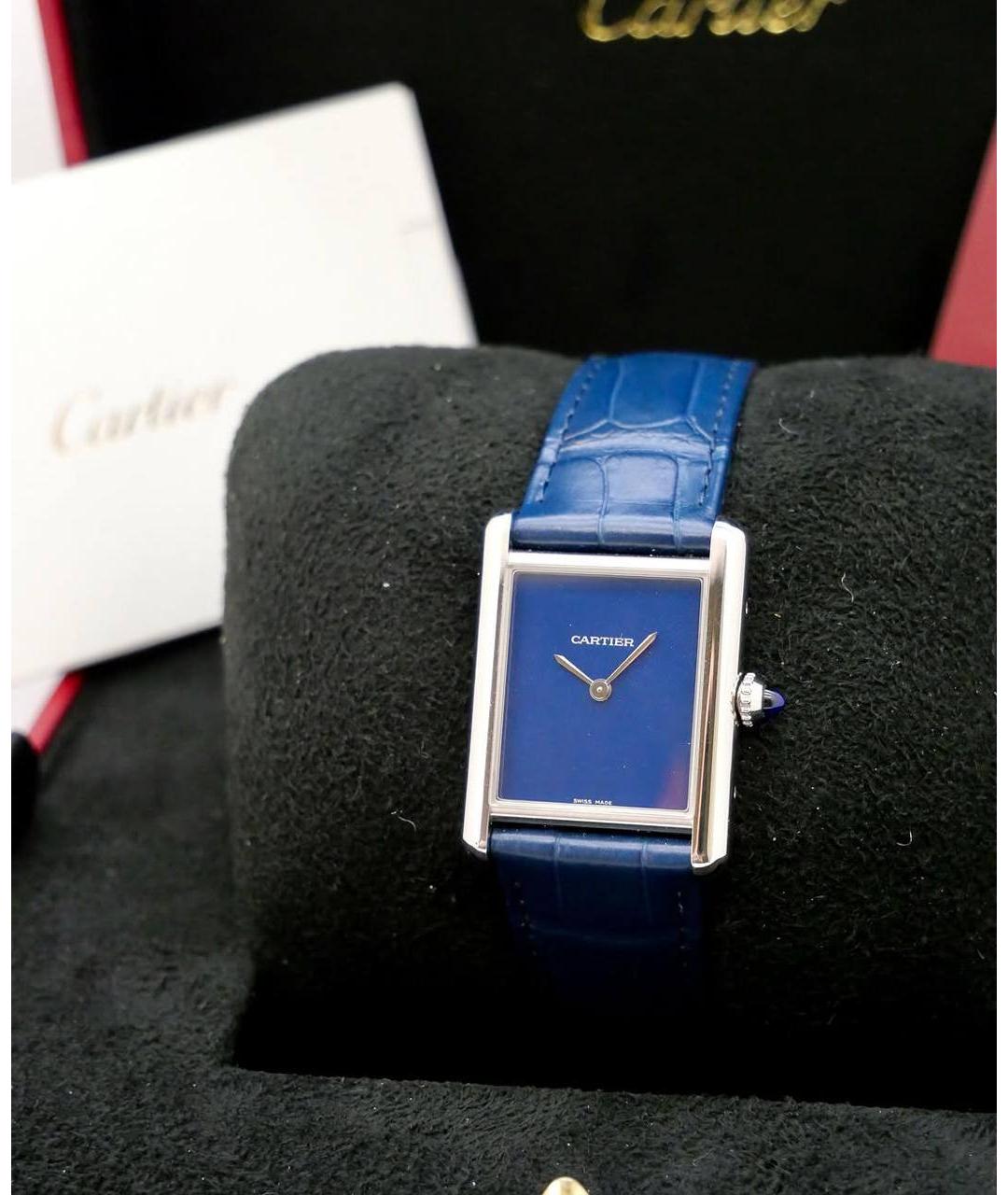 CARTIER Синие часы, фото 4