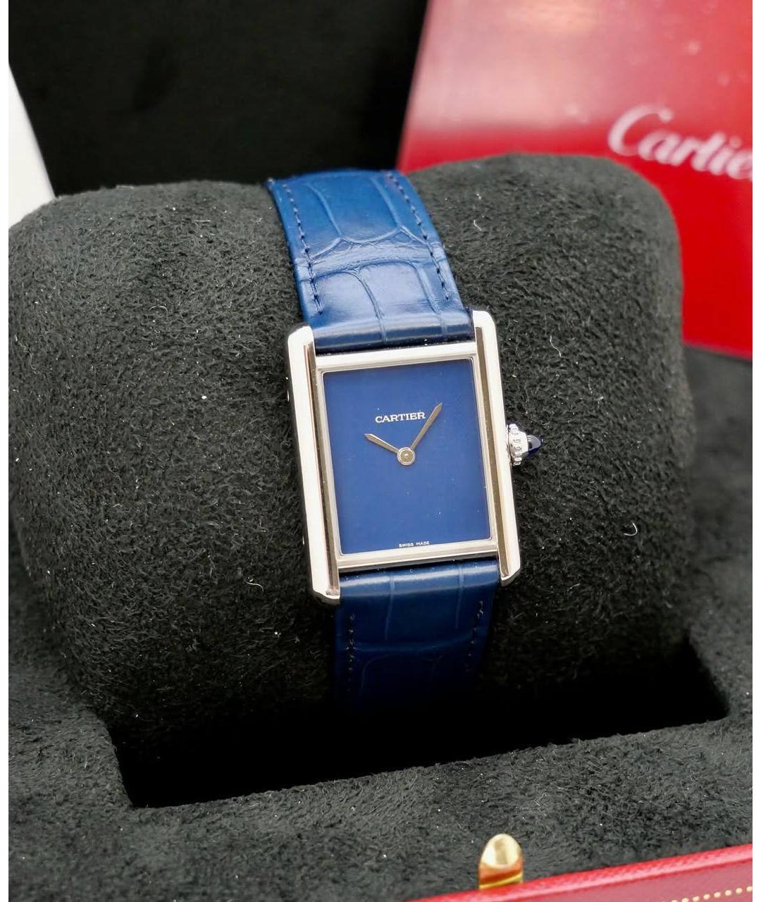 CARTIER Синие часы, фото 5