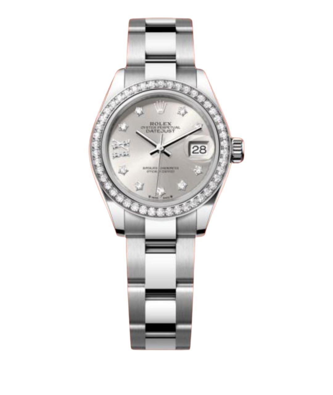 ROLEX Серые часы из белого золота, фото 2