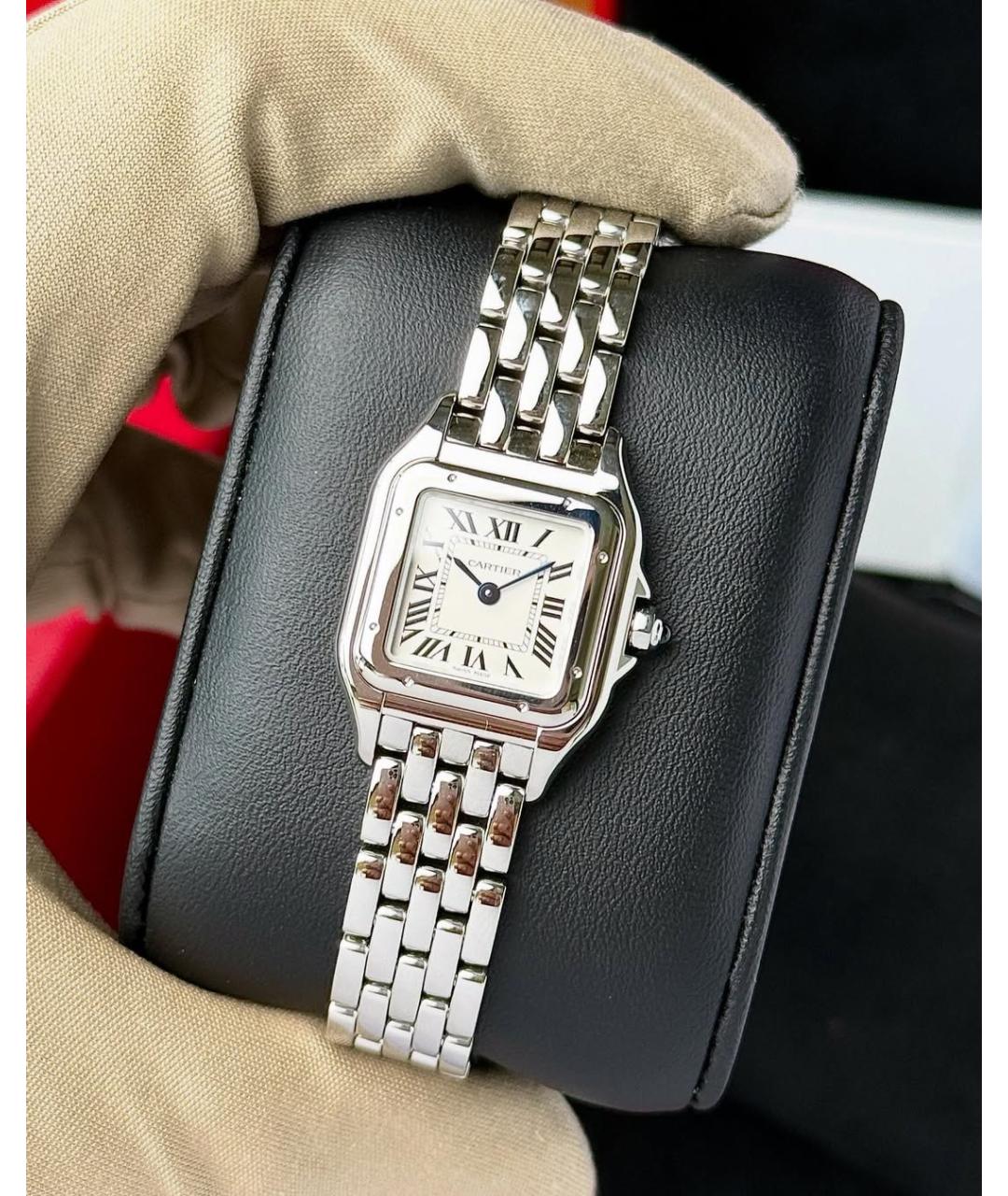 CARTIER Белые часы, фото 4