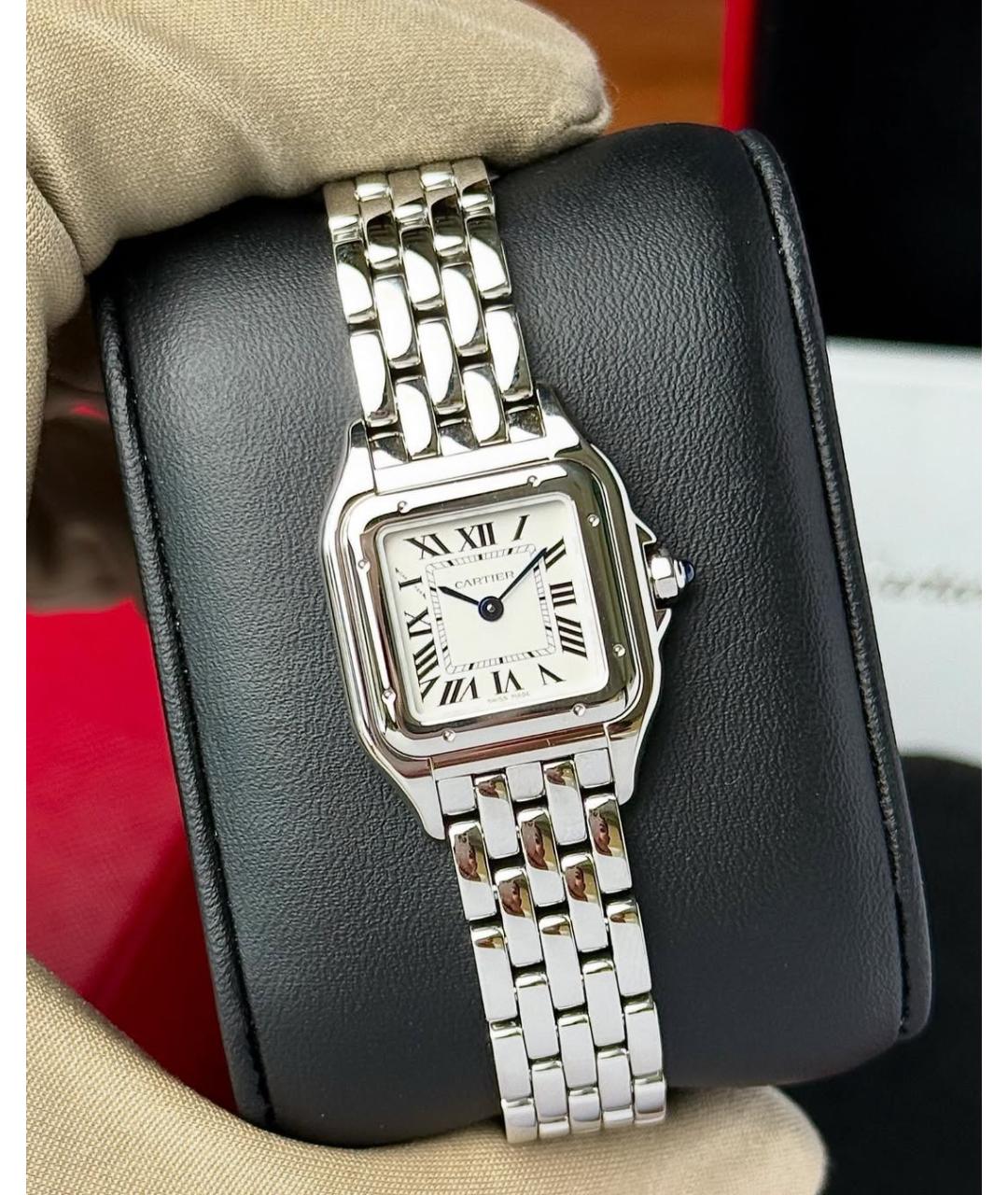CARTIER Белые часы, фото 3