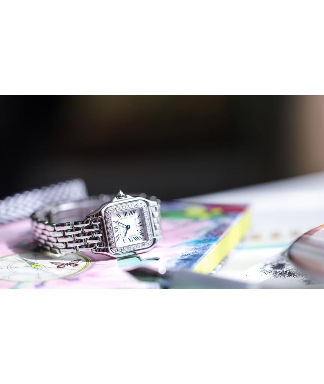 CARTIER Белые часы, фото 3