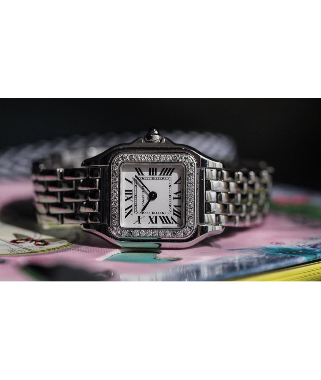 CARTIER Белые часы, фото 4