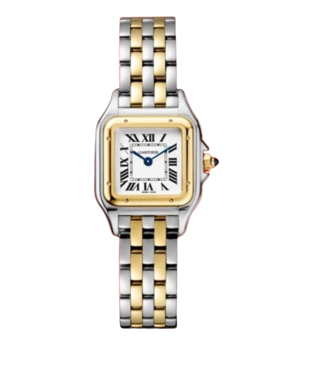 CARTIER Белые часы из желтого золота, фото 1