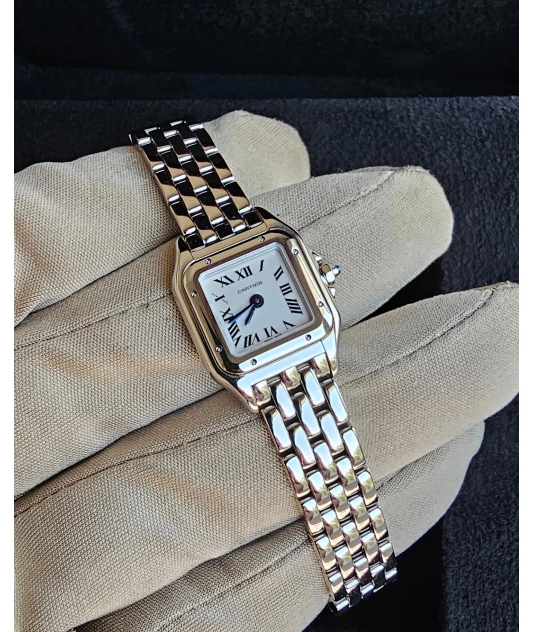 CARTIER Белые часы, фото 4