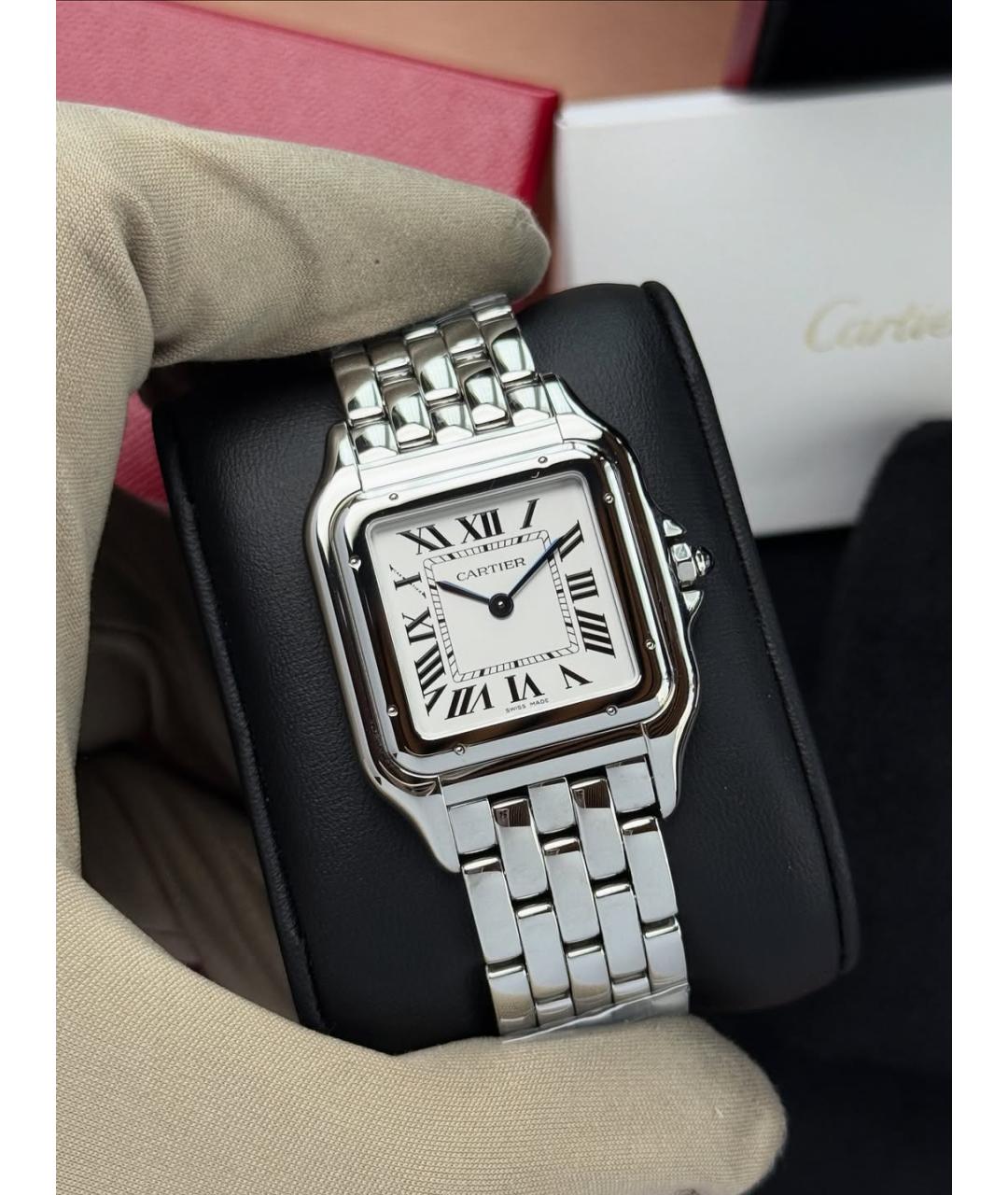 CARTIER Серебряные часы, фото 4