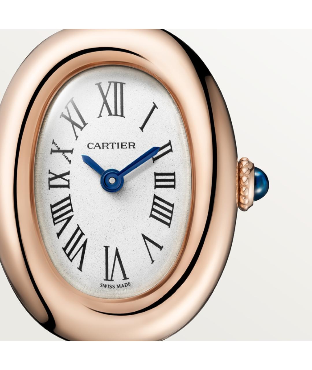 CARTIER Белые часы из розового золота, фото 6