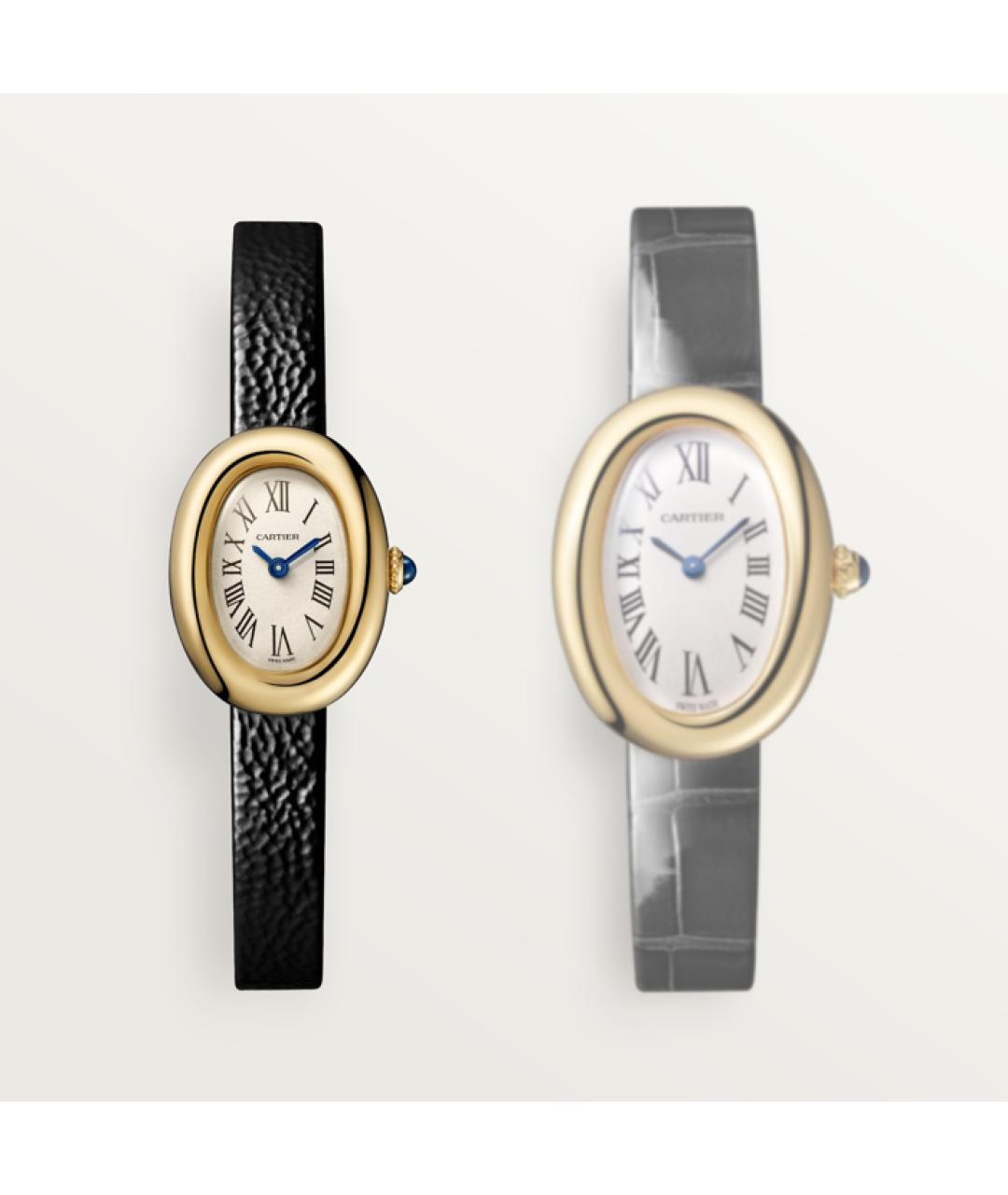 CARTIER Белые часы из желтого золота, фото 5