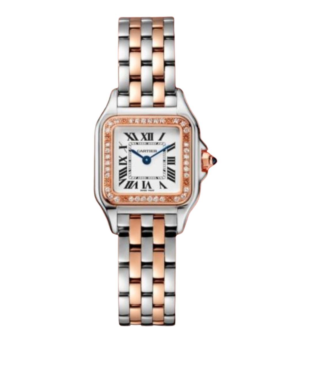 CARTIER Белые часы из розового золота, фото 1