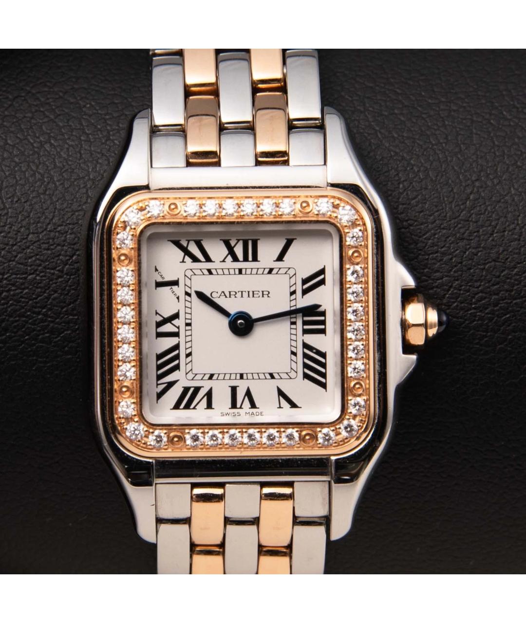 CARTIER Белые часы из розового золота, фото 3