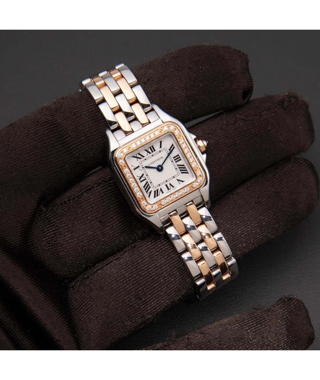 CARTIER Белые часы из розового золота, фото 4