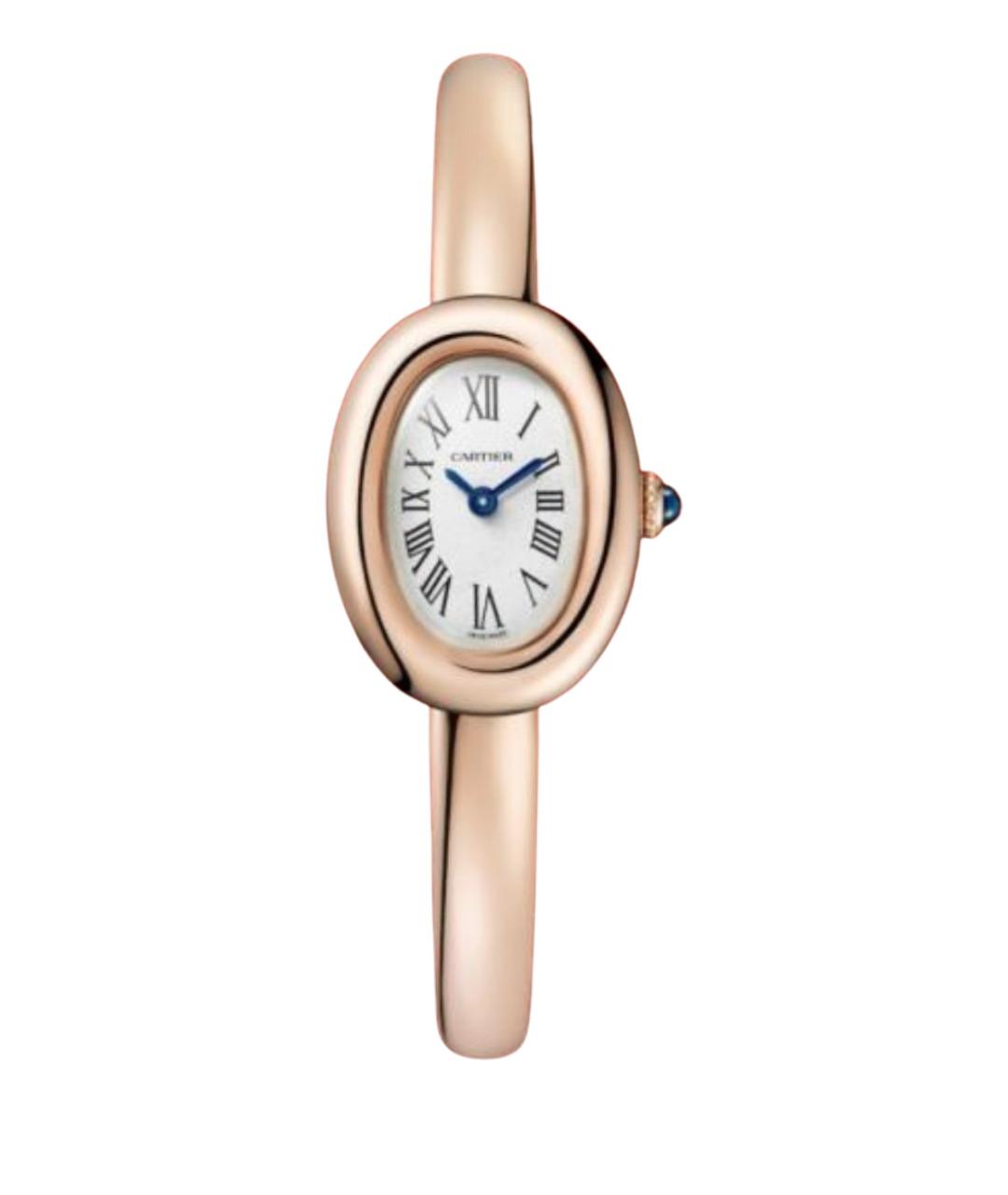 CARTIER Белые часы из розового золота, фото 1