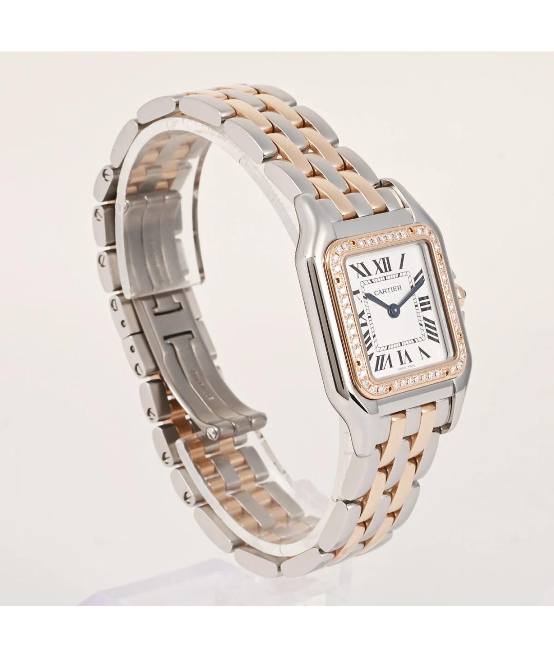 CARTIER Белые часы из розового золота, фото 3