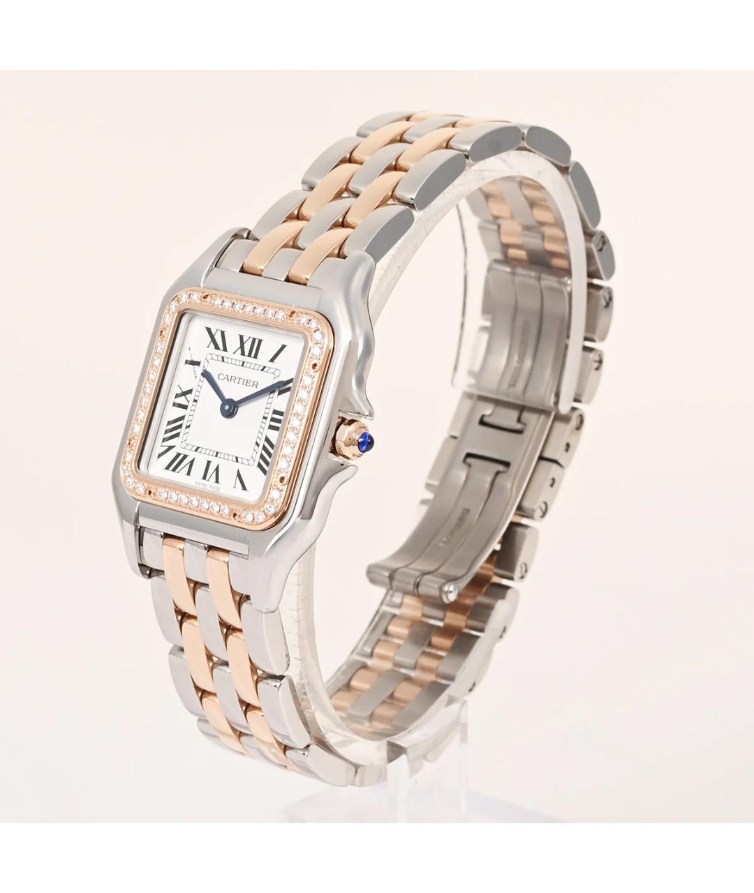 CARTIER Белые часы из розового золота, фото 4