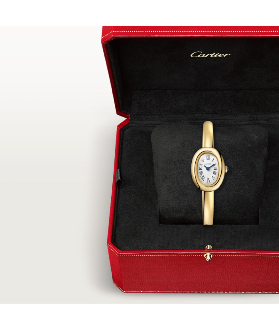CARTIER Белые часы из желтого золота, фото 8