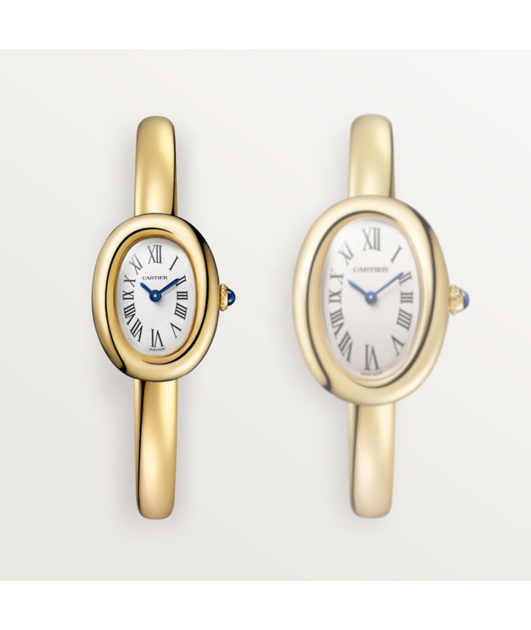 CARTIER Белые часы из желтого золота, фото 5