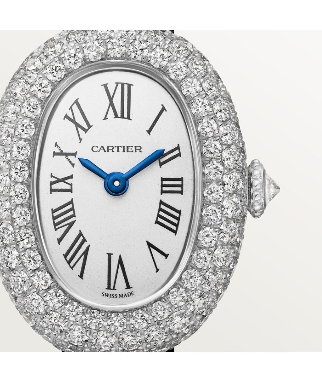 CARTIER Белые часы из белого золота, фото 6