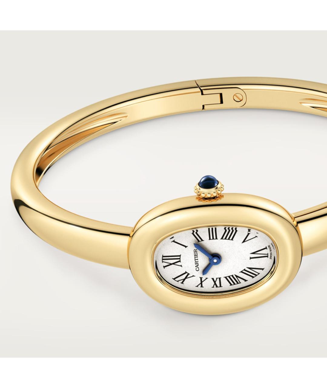 CARTIER Белые часы из желтого золота, фото 6