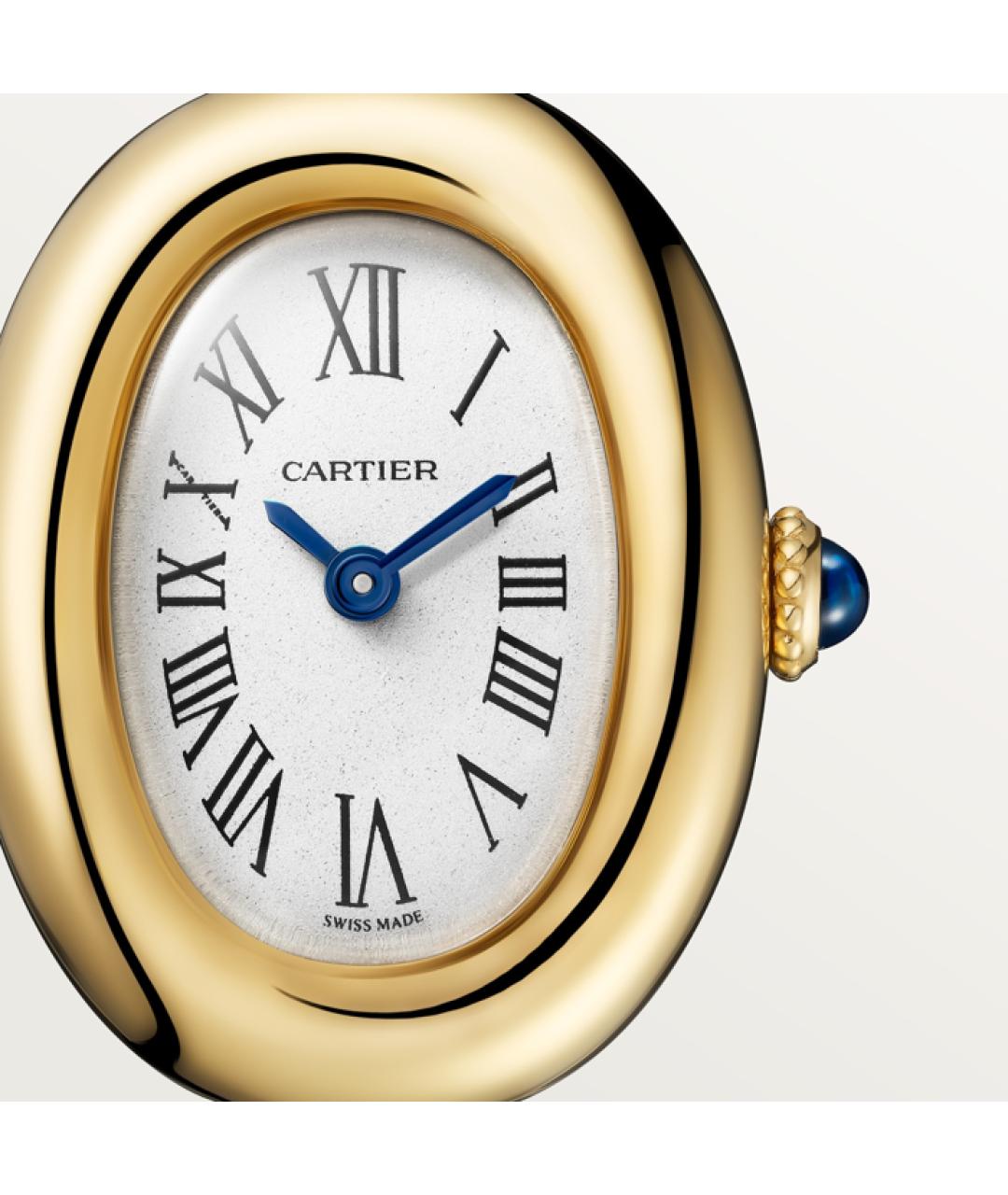 CARTIER Белые часы из желтого золота, фото 7
