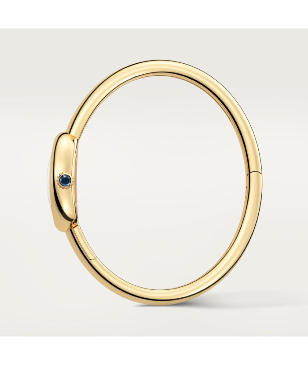 CARTIER Белые часы из желтого золота, фото 4