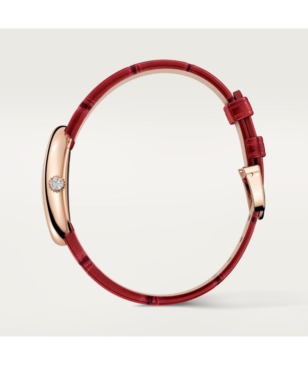 CARTIER Белые часы из розового золота, фото 4