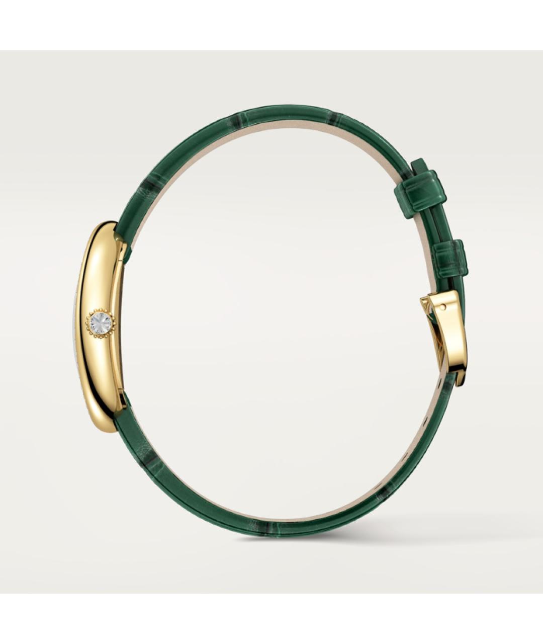 CARTIER Белые часы из желтого золота, фото 4