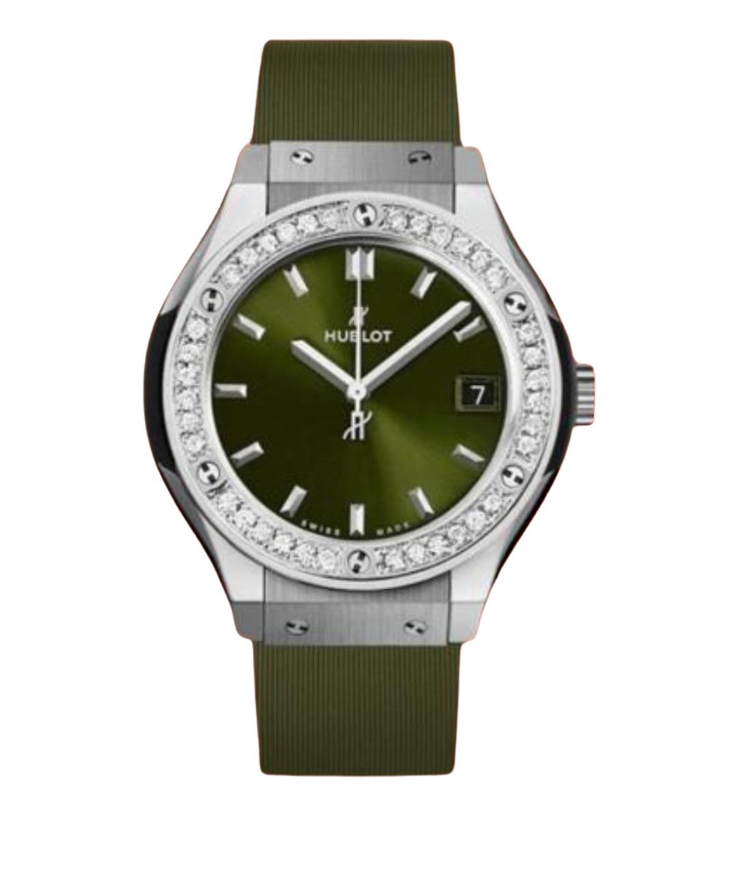 HUBLOT Зеленые часы, фото 1