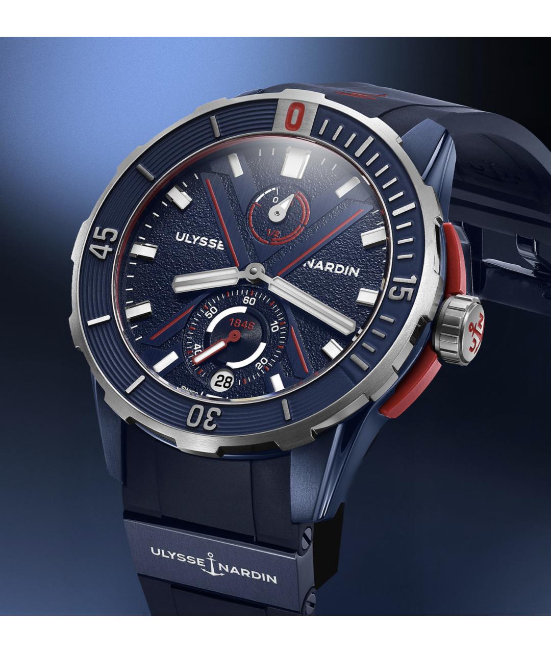 Ulysse Nardin Синие часы, фото 3