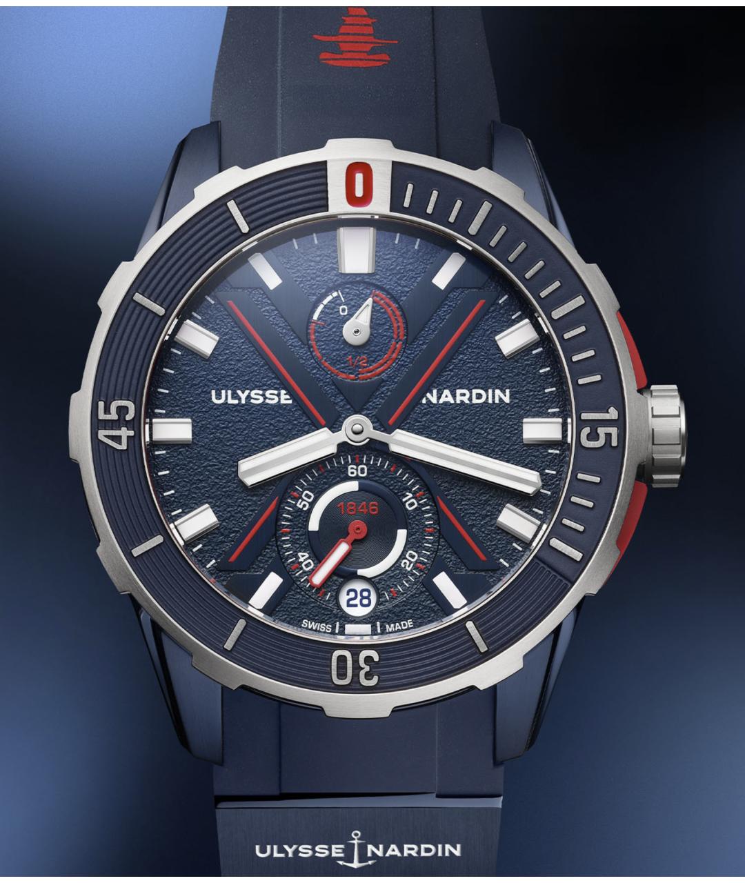Ulysse Nardin Синие часы, фото 2