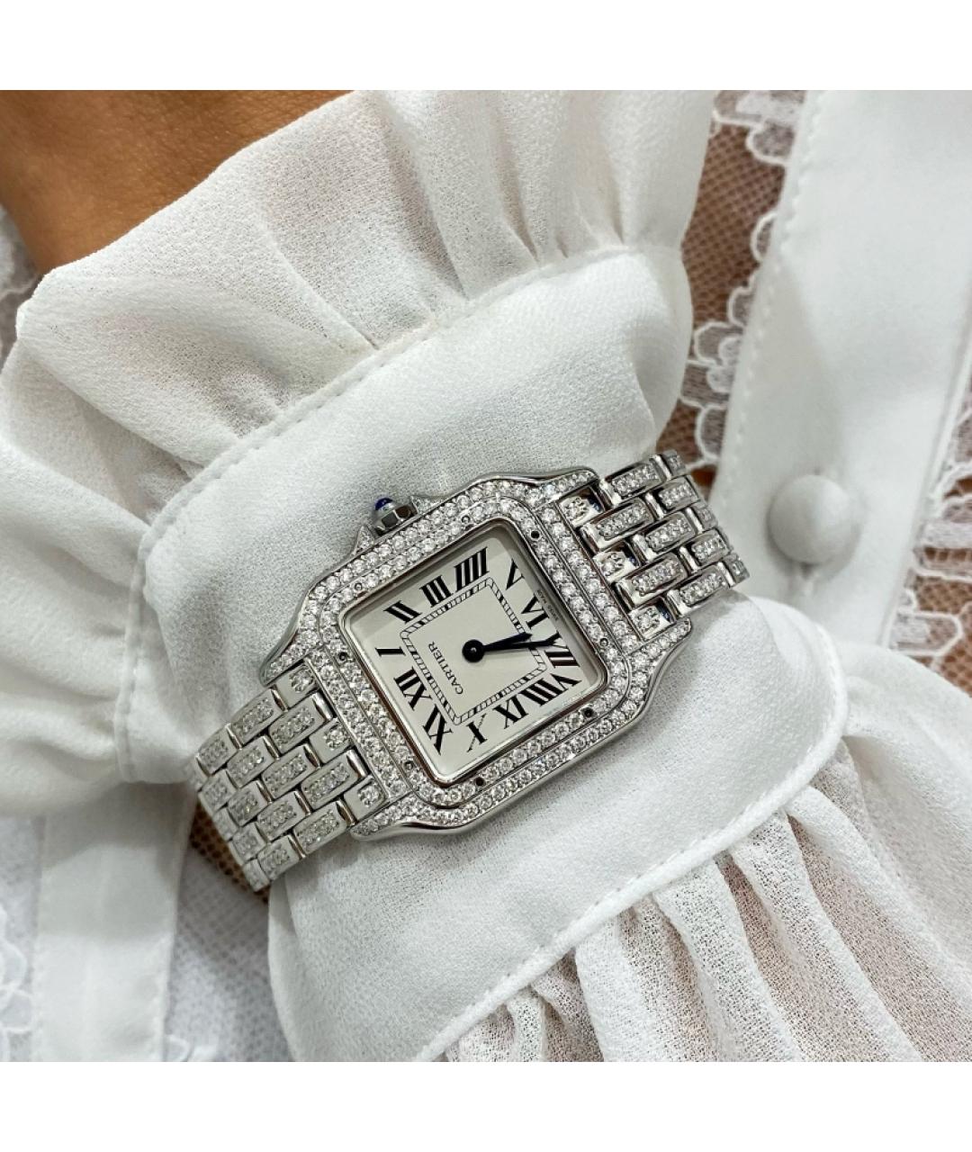 CARTIER Белые часы, фото 4