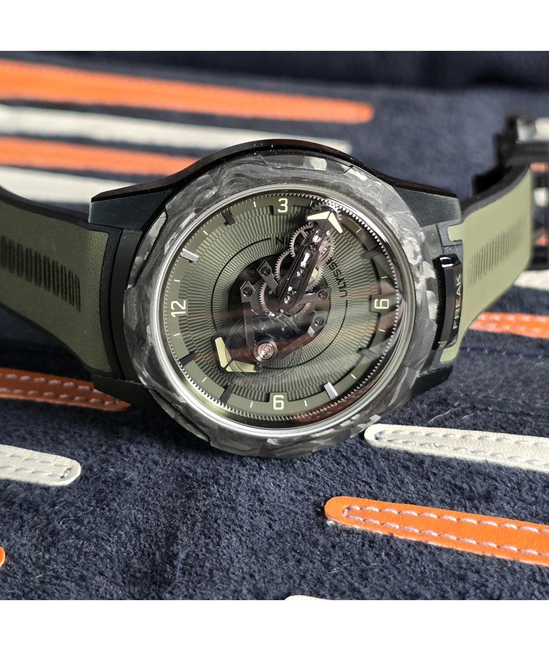 Ulysse Nardin Зеленые керамические часы, фото 8