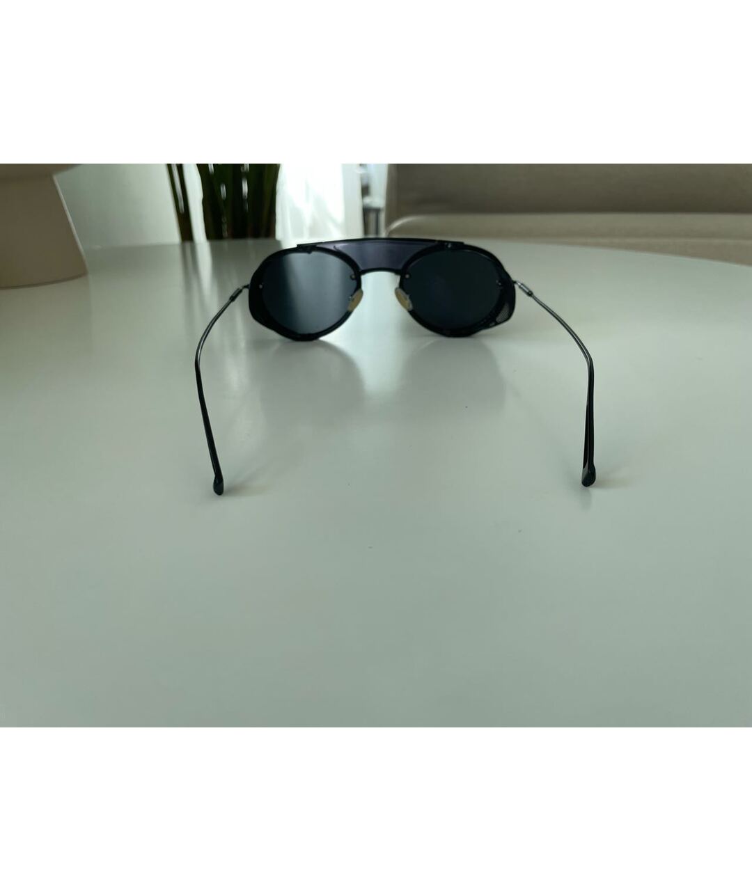 MAX MARA Черные металлические солнцезащитные очки, фото 6