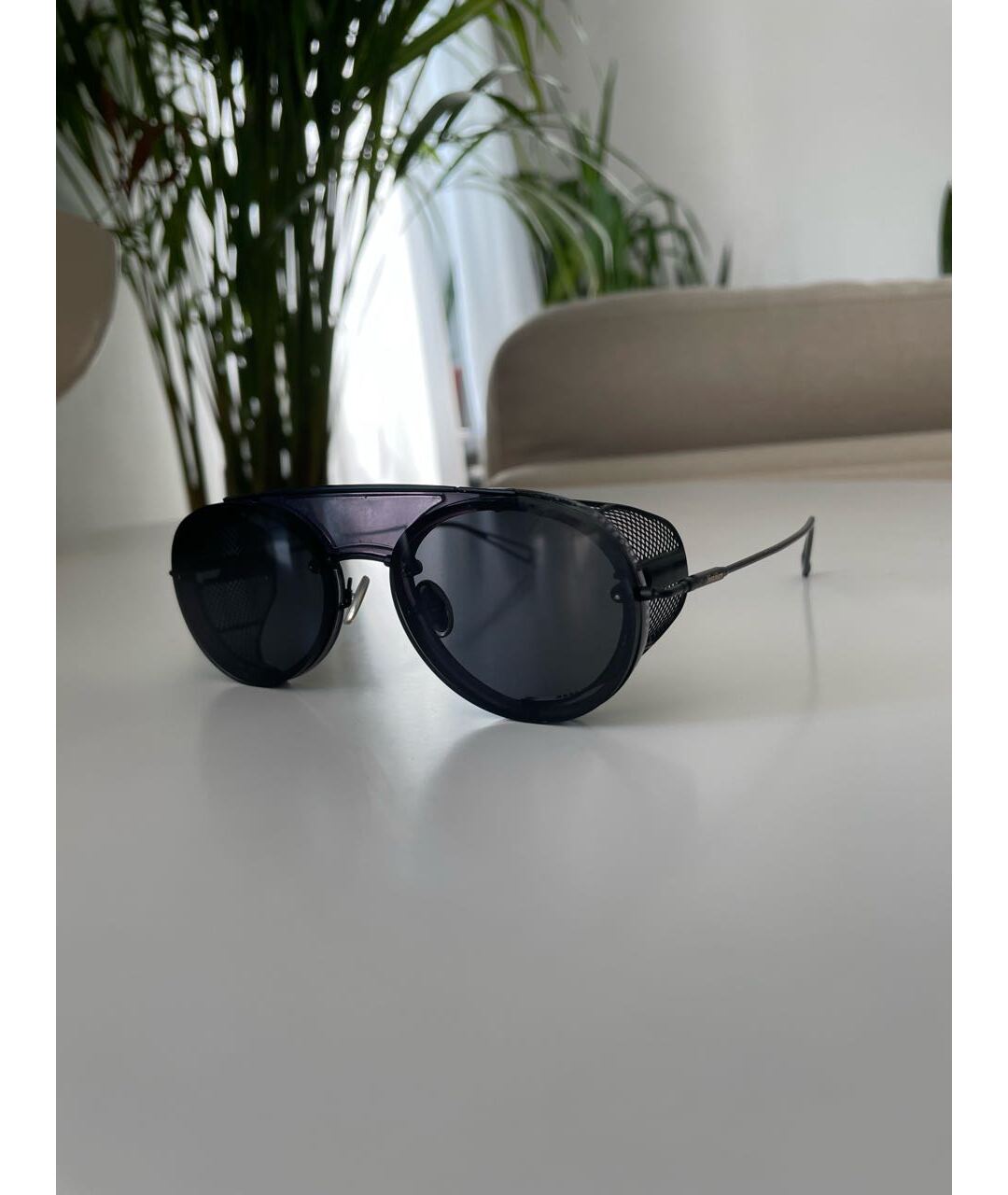 MAX MARA Черные металлические солнцезащитные очки, фото 4