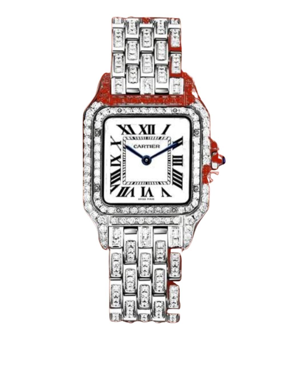 CARTIER Белые часы из белого золота, фото 1