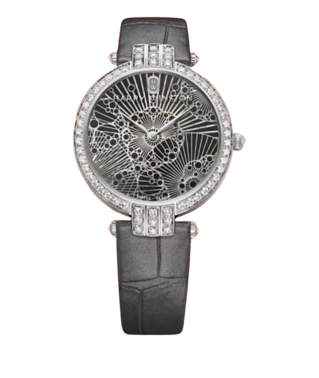Harry Winston Черные часы из белого золота, фото 1