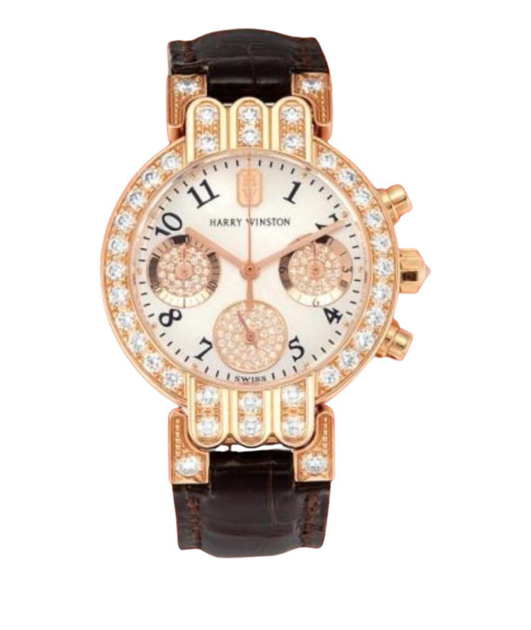 Harry Winston Бежевые часы из розового золота, фото 2