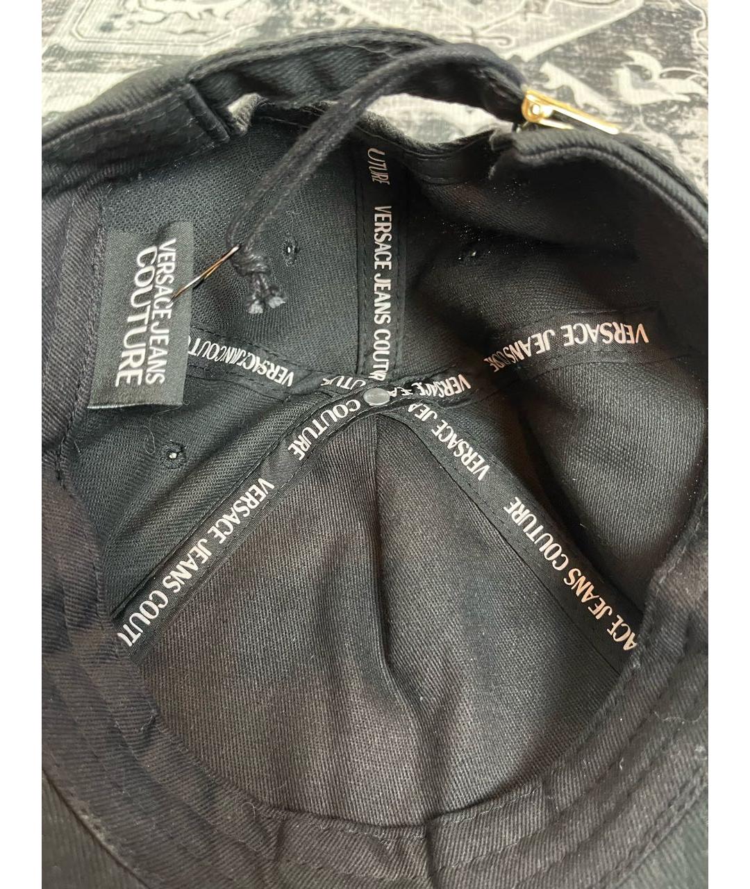 VERSACE JEANS COUTURE Черная хлопковая кепка, фото 5