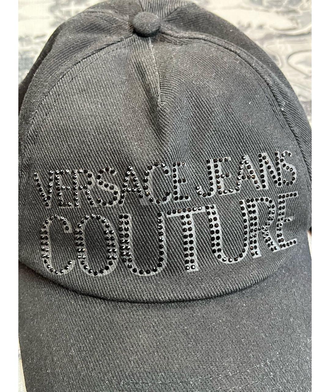 VERSACE JEANS COUTURE Черная хлопковая кепка, фото 2