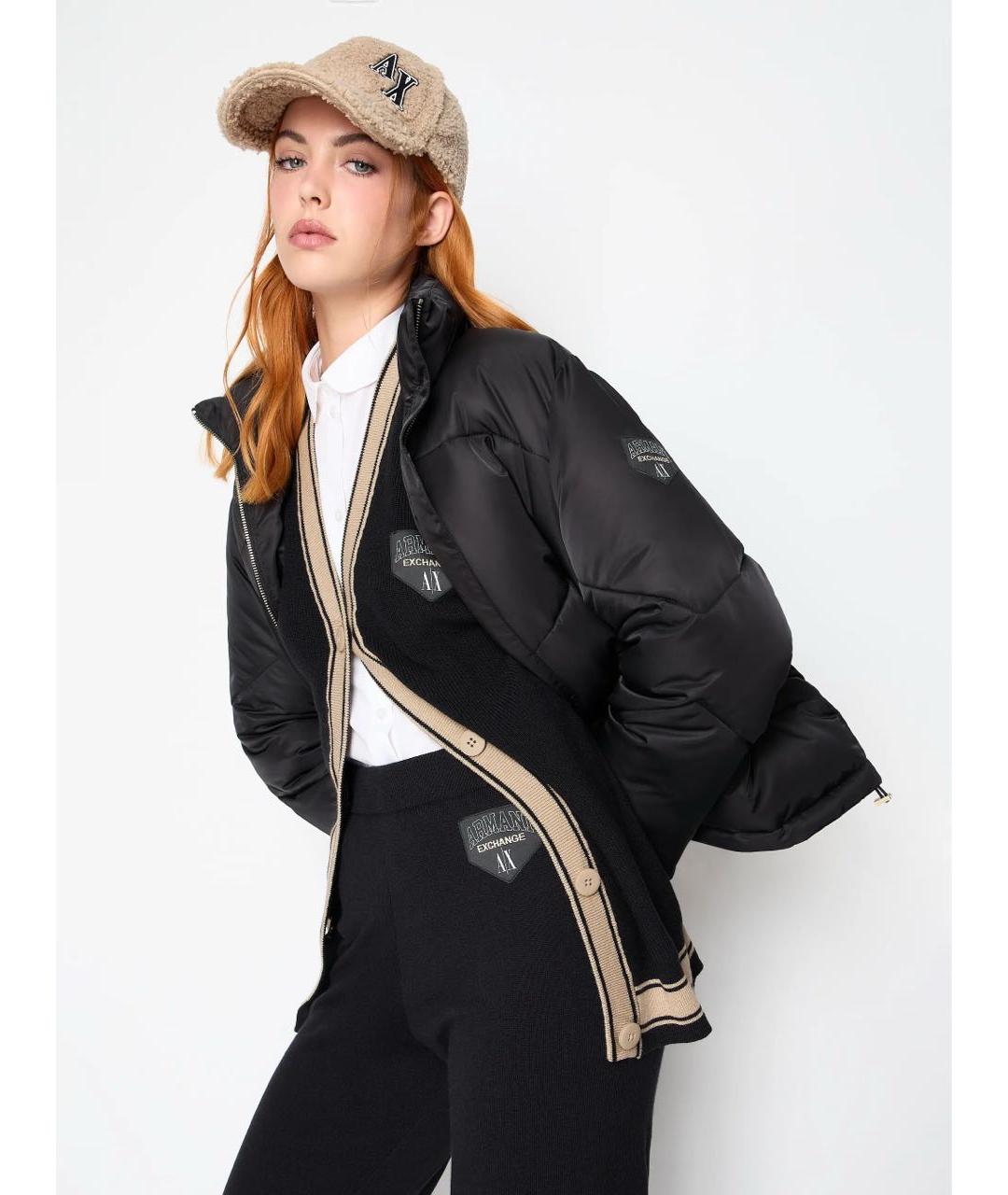 ARMANI EXCHANGE Черный кардиган, фото 2