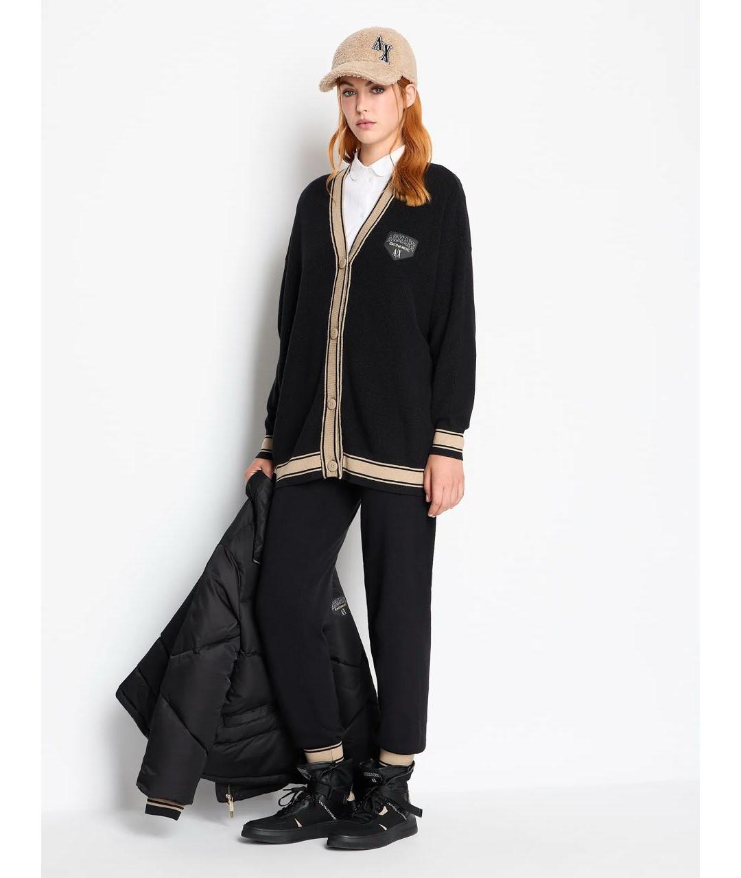 ARMANI EXCHANGE Черный кардиган, фото 3