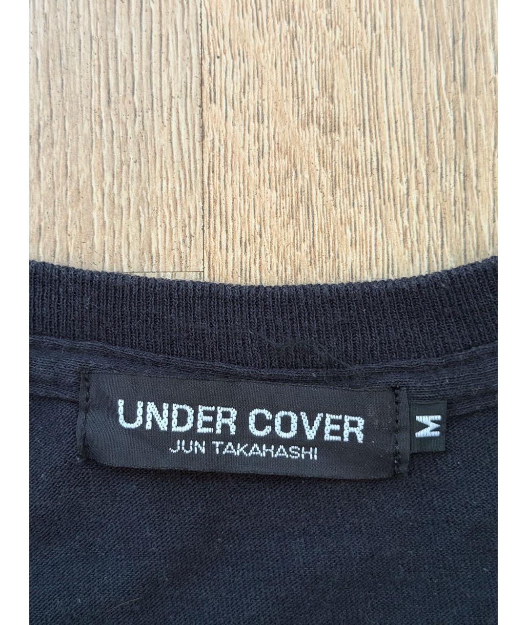 UNDERCOVER Черная хлопковая футболка, фото 4