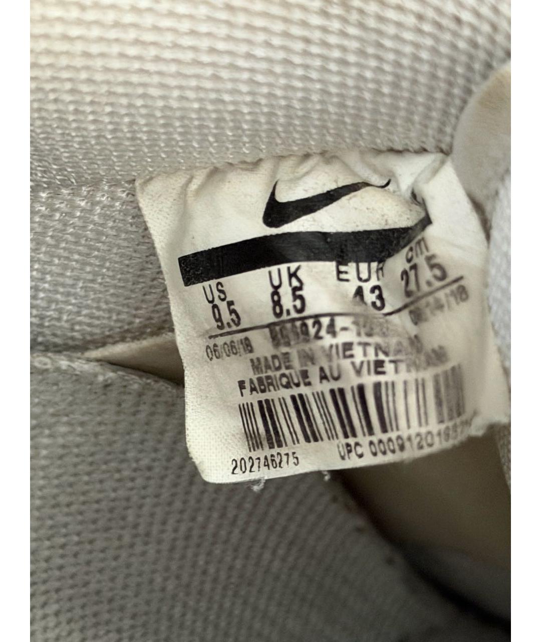 NIKE Белые кожаные низкие кроссовки / кеды, фото 8